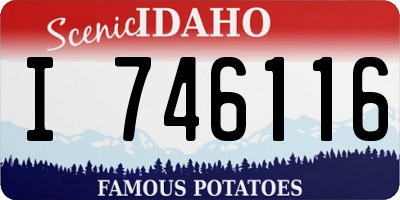 ID license plate I746116