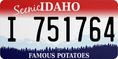 ID license plate I751764