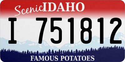 ID license plate I751812