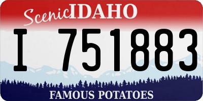 ID license plate I751883