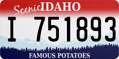 ID license plate I751893