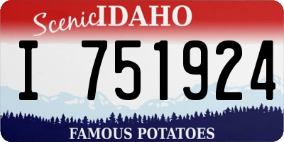 ID license plate I751924