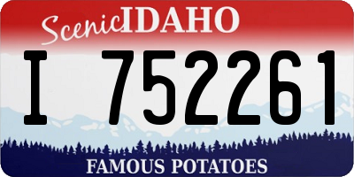 ID license plate I752261