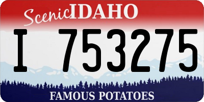 ID license plate I753275