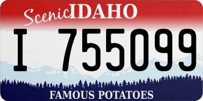 ID license plate I755099