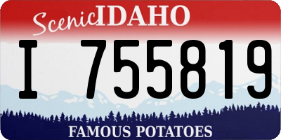 ID license plate I755819