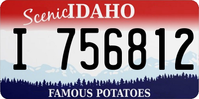 ID license plate I756812