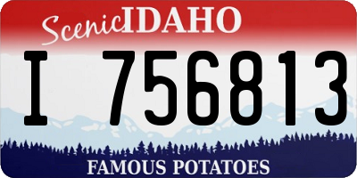 ID license plate I756813