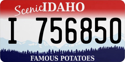 ID license plate I756850