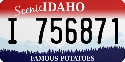 ID license plate I756871
