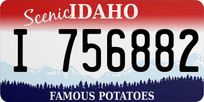 ID license plate I756882