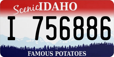 ID license plate I756886