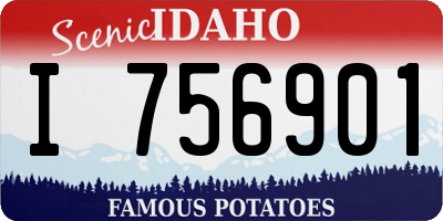 ID license plate I756901