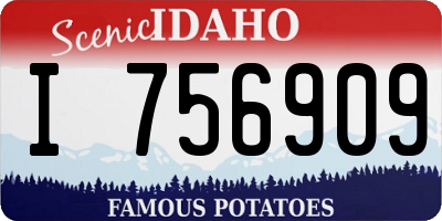 ID license plate I756909