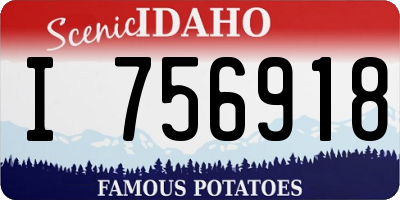 ID license plate I756918