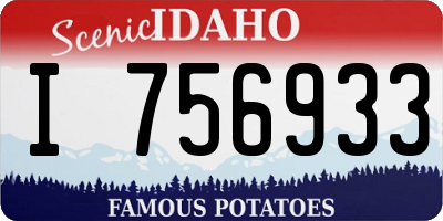 ID license plate I756933