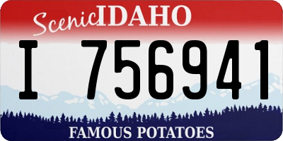 ID license plate I756941