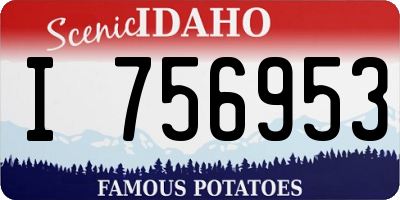 ID license plate I756953