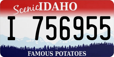 ID license plate I756955