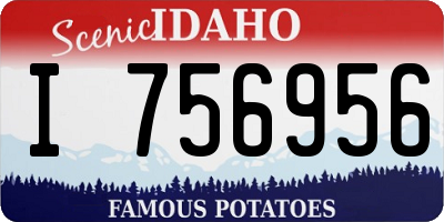 ID license plate I756956