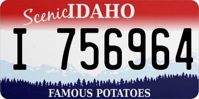 ID license plate I756964