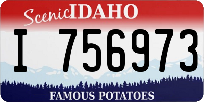 ID license plate I756973