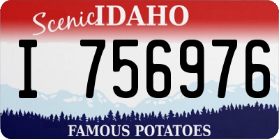ID license plate I756976