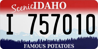 ID license plate I757010