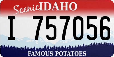 ID license plate I757056