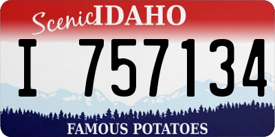 ID license plate I757134
