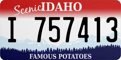 ID license plate I757413