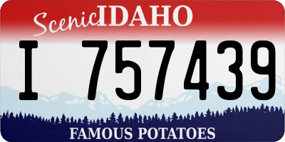 ID license plate I757439