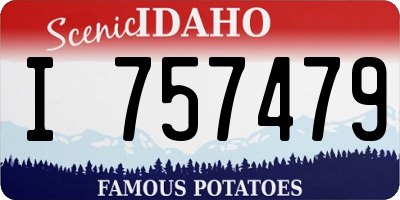 ID license plate I757479