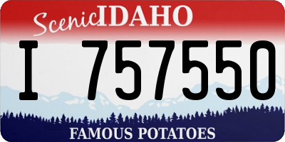 ID license plate I757550