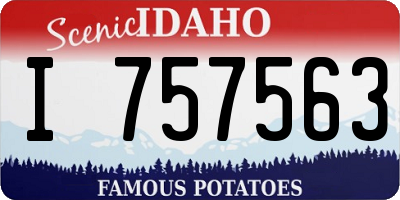 ID license plate I757563