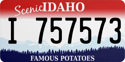ID license plate I757573