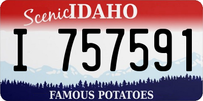 ID license plate I757591