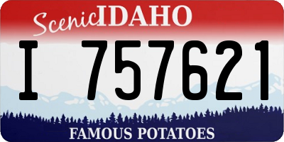 ID license plate I757621