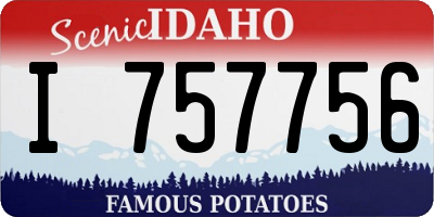 ID license plate I757756