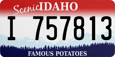 ID license plate I757813