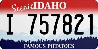 ID license plate I757821