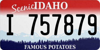 ID license plate I757879