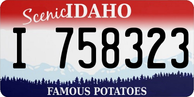 ID license plate I758323