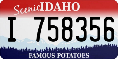 ID license plate I758356