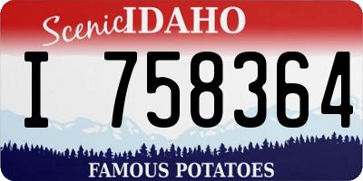 ID license plate I758364