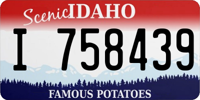 ID license plate I758439