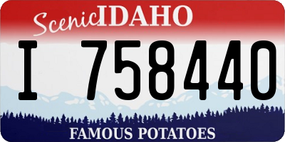 ID license plate I758440