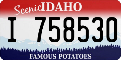 ID license plate I758530