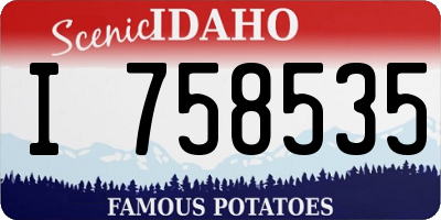 ID license plate I758535
