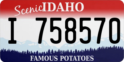 ID license plate I758570